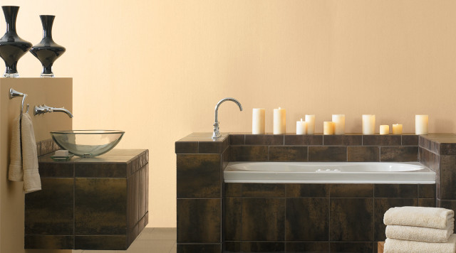 Bathroom tub sink candles wall free wallpaper for desktop - medium preview image