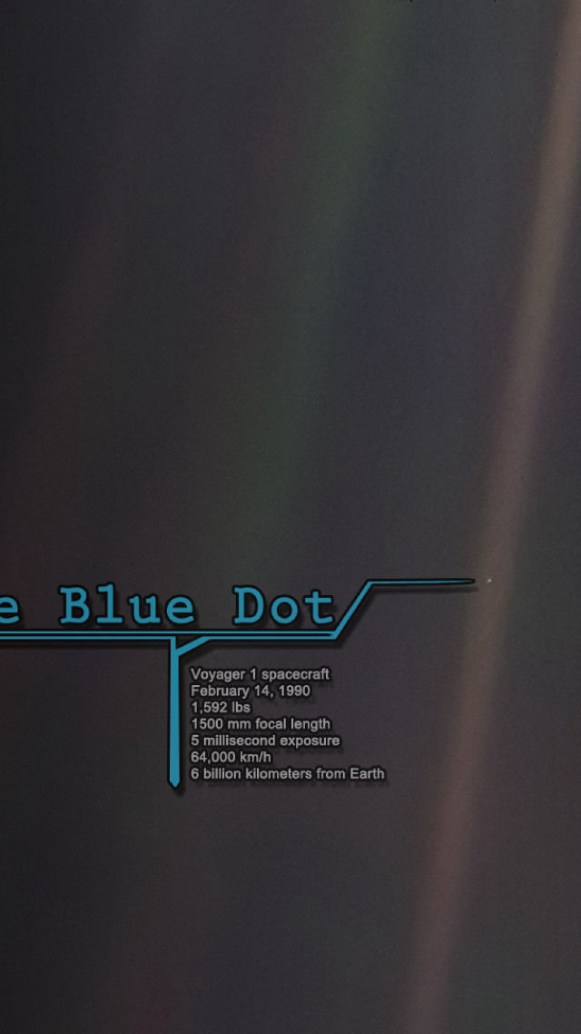 Blue dot arrow space art free wallpaper for mobile - medium preview image