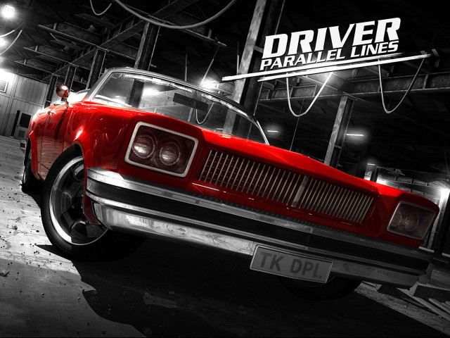 Red car garage sign driver free wallpaper for desktop - medium preview image