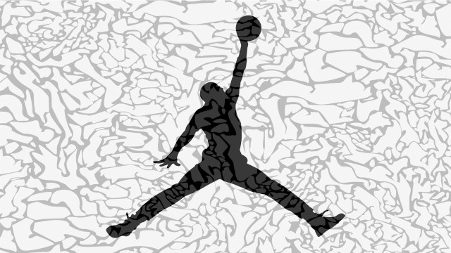 Basketball player jumping dunking air free wallpaper for desktop - medium preview image