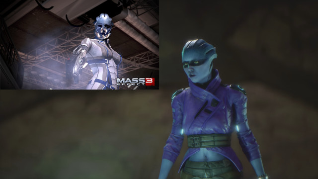 Woman man futuristic suits Mass free wallpaper for desktop - medium preview image