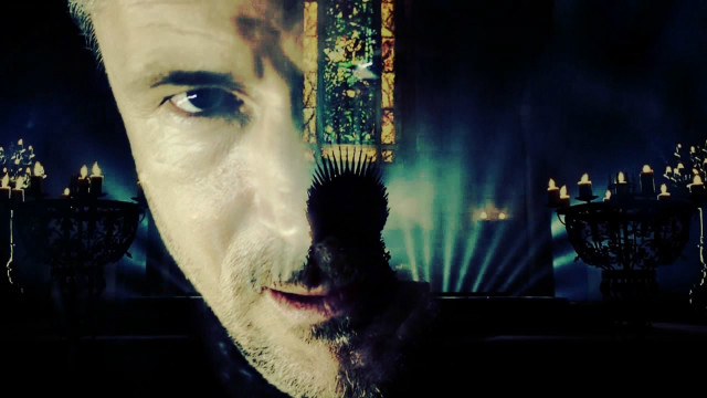 Man beard black shirt staring free wallpaper for desktop - medium preview image