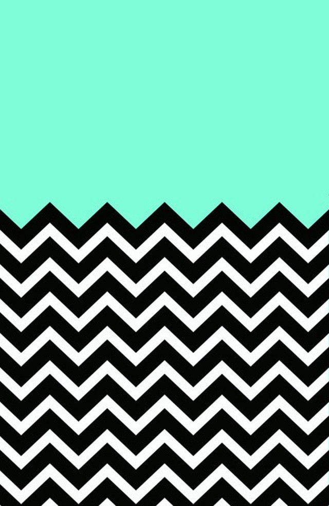 Black white chevron green background free wallpaper for mobile - medium preview image