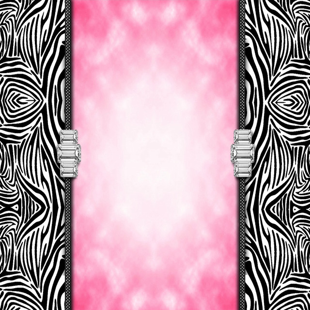 Pink zebra border opart comic free wallpaper for tablet - medium preview image