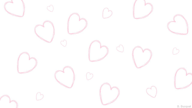 Hearts drawing white background pink free wallpaper for desktop - medium preview image