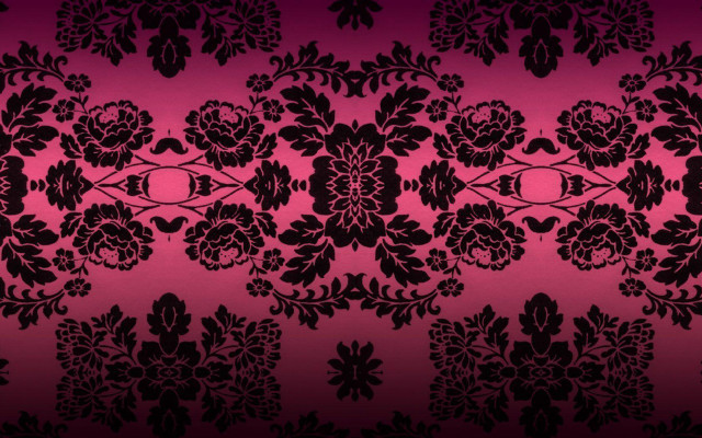 Black pink floral wallpaper design #3 free wallpaper for desktop - medium preview image