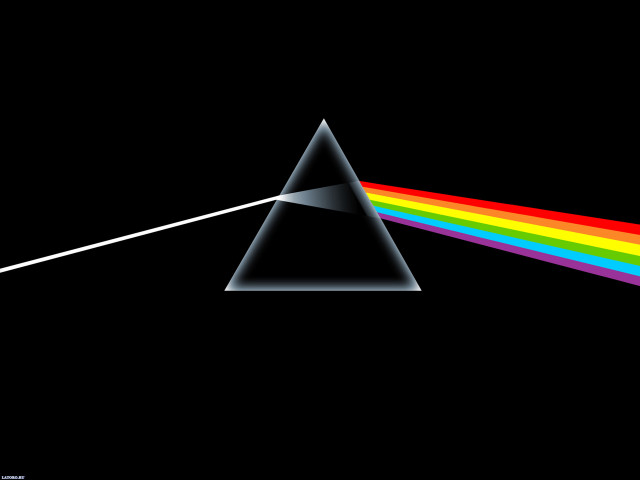 Dark side moon rainbow light free wallpaper for desktop - medium preview image