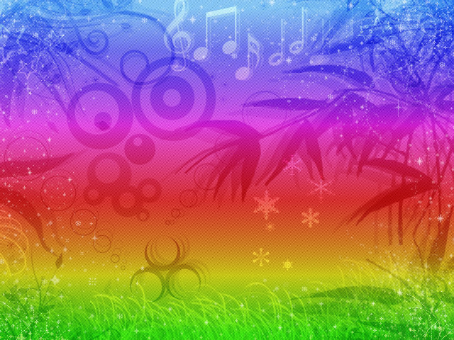 Colorful background musical notes palm free wallpaper for desktop - medium preview image