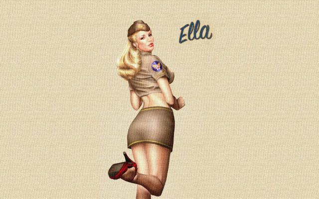 Ella guru punk surrealism police free wallpaper for desktop - medium preview image