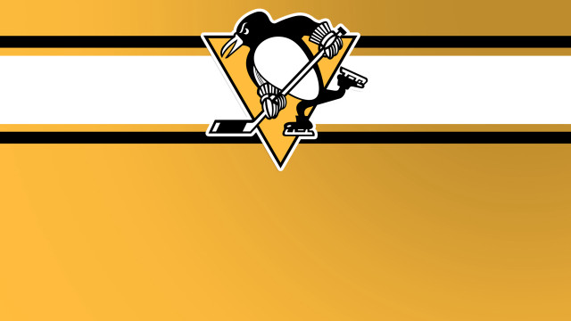 Penguins logo striped background hockey free wallpaper for desktop - medium preview image