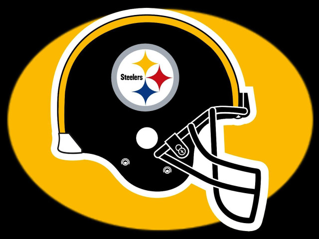 Pittsburgh football helmet black yellow free wallpaper for desktop - medium preview image