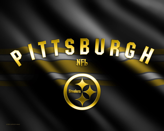 Pittsburgh football team logo black #2 free wallpaper for desktop - medium preview image