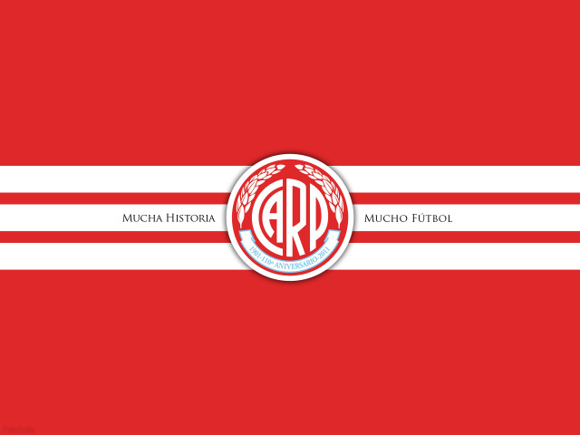 Red white striped monogram circle free wallpaper for desktop - medium preview image