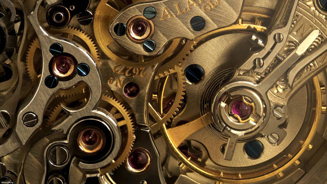 Clock gears dials closeup second free wallpaper for desktop - medium preview image