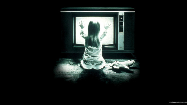 Woman sitting floor tv hands free wallpaper for desktop - medium preview image