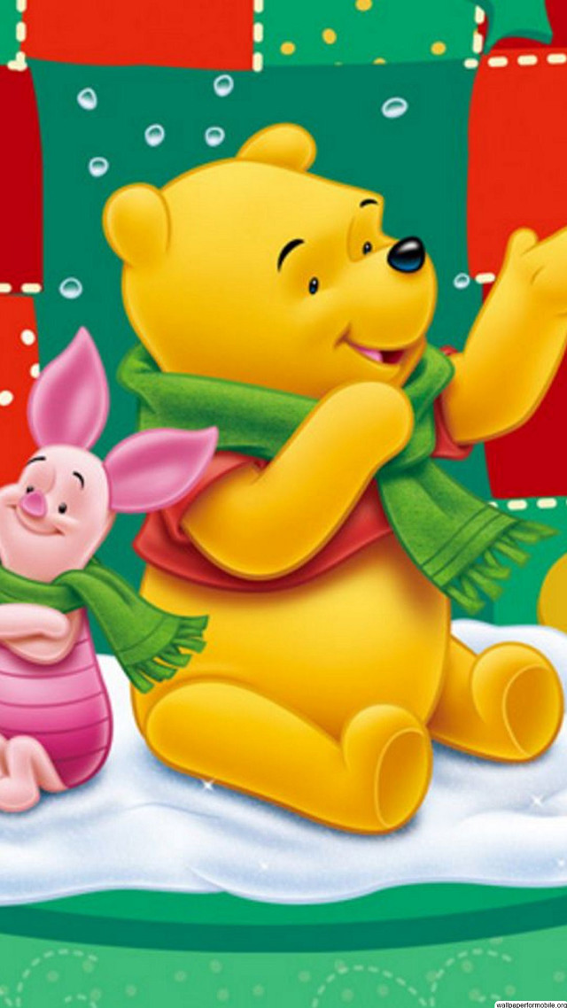 Winnie the pooh piglet cartoon free wallpaper for mobile - medium preview image