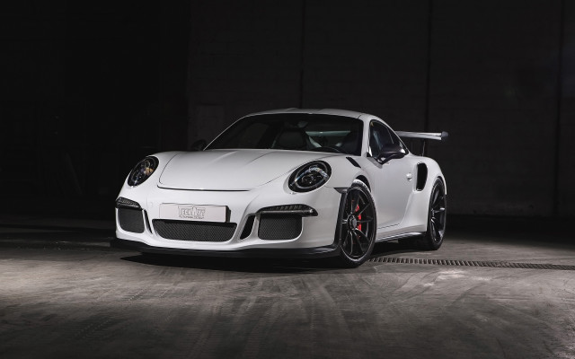 White porsche pearlescent spotlight precisionism free wallpaper for desktop - medium preview image