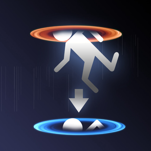 Man walking tunnel frisbee glowing free wallpaper for tablet - medium preview image