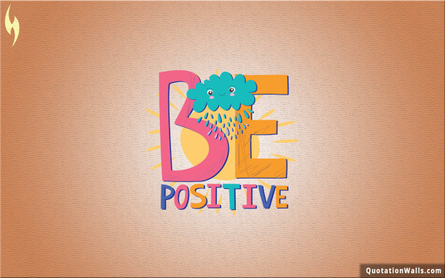 Be positive cartoon character flower free wallpaper for desktop - medium preview image
