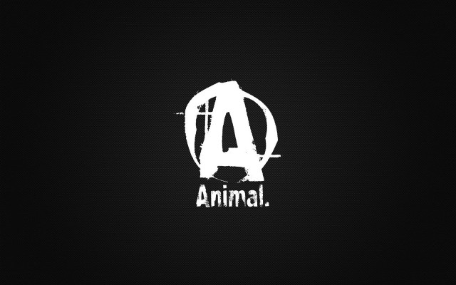 Black white logo animal circle free wallpaper for desktop - medium preview image