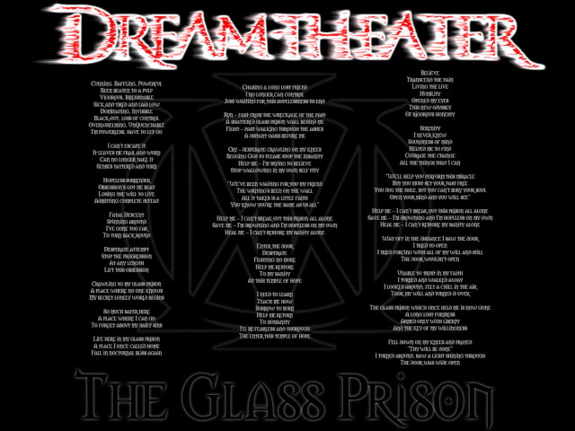 Black poster dream theater glass free wallpaper for desktop - medium preview image