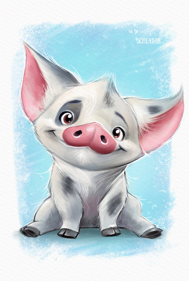 Pig pink nose ring head free wallpaper for mobile - medium preview image