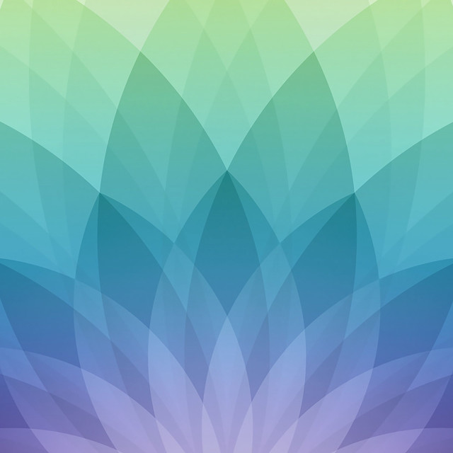 Blue green background flower pattern free wallpaper for tablet - medium preview image