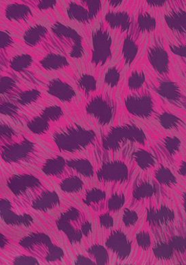 Pink black animalprint circles dots free wallpaper for mobile - medium preview image