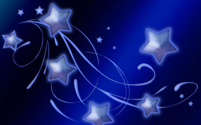 Blue background stars swirls pattern free wallpaper for desktop - medium preview image