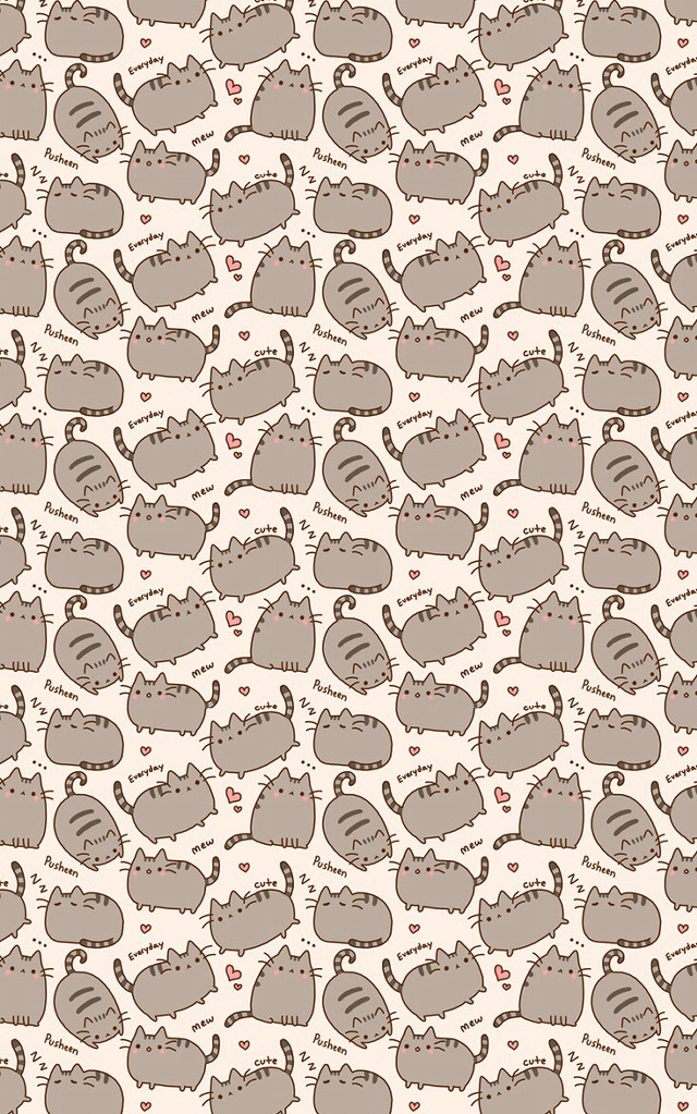 Hippo pattern different faces white free wallpaper for mobile - medium preview image
