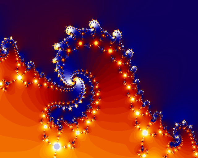 Spiral lights stars blue red free wallpaper for desktop - medium preview image