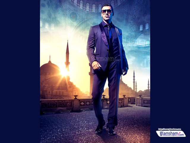 Man suit sunglasses building clock free wallpaper for desktop - medium preview image