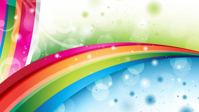 Rainbow background white stripe colorful #2 free wallpaper for desktop - medium preview image