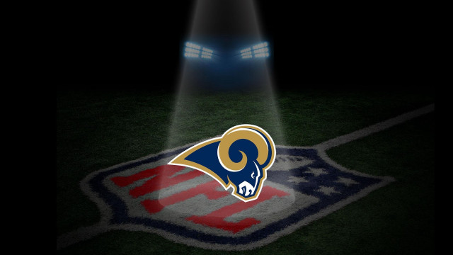 Football field light rams logo free wallpaper for desktop - medium preview image