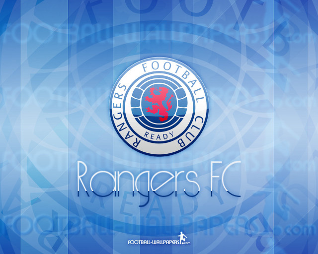 Blue background rangers fc logo free wallpaper for desktop - medium preview image