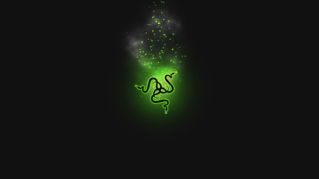 Glowing green snake dark background free wallpaper for desktop - medium preview image