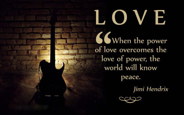 Guitar brick wall quote love free wallpaper for desktop - medium preview image