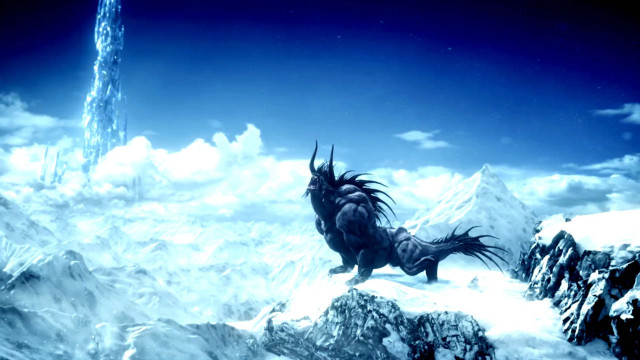 Giant monster mountain sky background free wallpaper for desktop - medium preview image