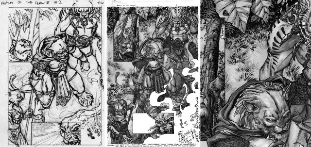 People forest animals costume drawing free wallpaper for desktop - medium preview image