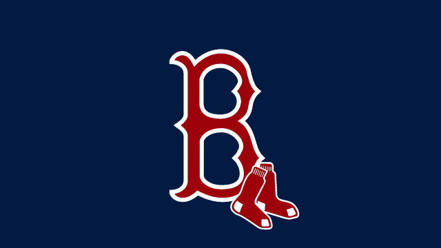 Boston red sox logo blue free wallpaper for desktop - medium preview image