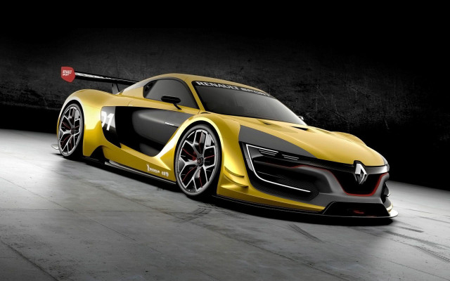 Yellow black car dark room free wallpaper for desktop - medium preview image