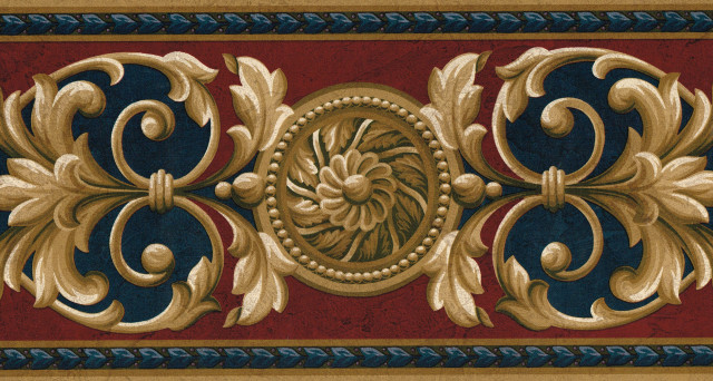 Decorative design red background gold free wallpaper for desktop - medium preview image