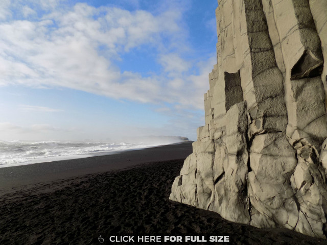Rocky beach large rock formation free wallpaper for desktop - medium preview image