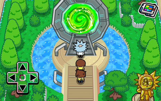 Green light person walking stairs free wallpaper for desktop - medium preview image