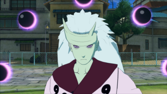 Man white hair anime purple free wallpaper for desktop - medium preview image