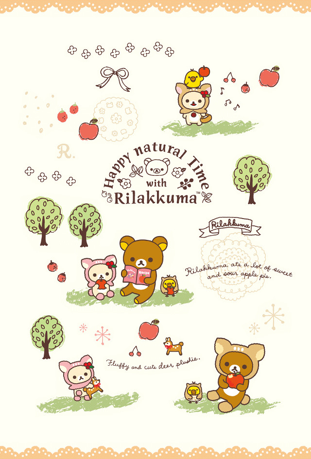 Cartoon bear animals white background free wallpaper for mobile - medium preview image