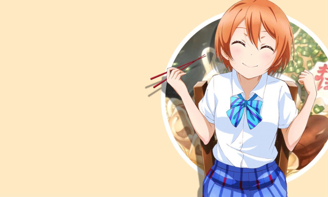 Girl bow tie chopsticks noodles free wallpaper for desktop - medium preview image