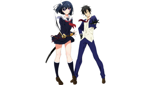 Anime characters swords standing together #2 free wallpaper for desktop - medium preview image