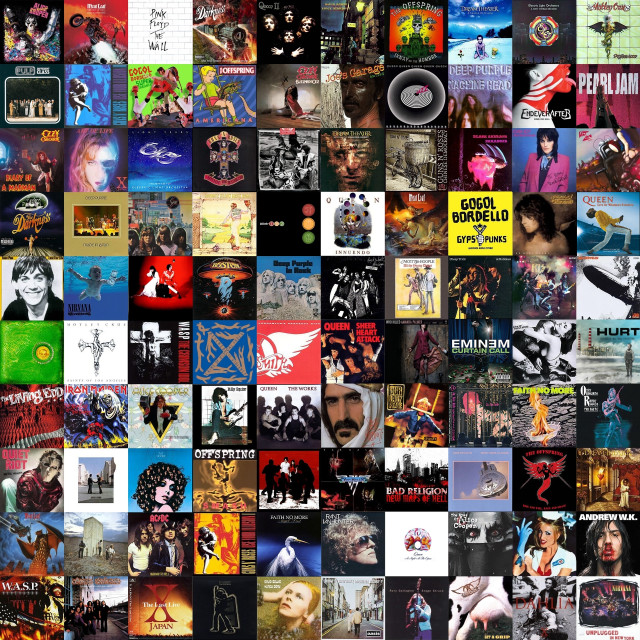 Music collage colorful posters variety free wallpaper for tablet - medium preview image