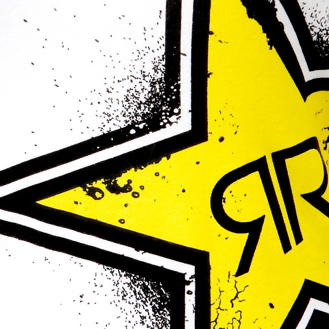 Yellow star paint splatter black free wallpaper for tablet - medium preview image